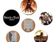 Attack on Titan badge pack Characters