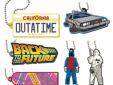 Back to the future rubber mascot keychain van Time Machine