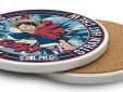 One Piece onderzetter / coaster Luffy van keramiek