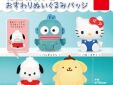 Sanrio characters sitting plush badge Hello Kitty kawaii cute amsterdam nederland