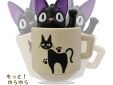 Studio Ghibli Kiki's Delivery Service self righting doll Jiji in cup