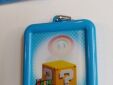 Super Mario 3D Land sleutelhanger nummer 5 lichtblauwe rand