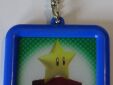 Super Mario 3D Land sleutelhanger nummer 6 donkerblauwe rand