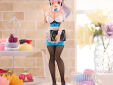 Super Sonico BiCute Bunnies pvc statue Waitress light blue color
