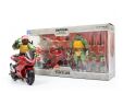 action figures-amsterdam-retro-toy-store-TMNT IDW comics actiefiguur Raphael with Motorcycle