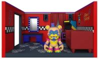 Five Nights at Freddy's snaps playset Glamrock Freddy with Dressing room