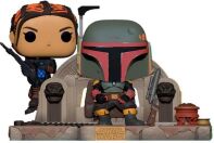Pop! Moment Star Wars The Mandalorian Boba Fett and Fennec on throne