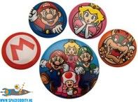 Super Mario badge pack 5 stuks