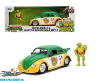 amsterdam-retro-merch-speelgoed-te koop-TMNT Michelangelo & 1959 Volkswagen Drag Beetle