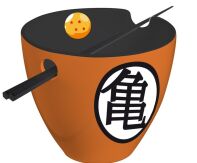 Dragon Ball Ramen bowl met chopsticks