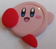 Kirby button met voetjes versie A
