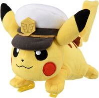 Pokemon pluche Captain Pikachu shoulder clip-on