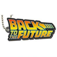 Back to the future rubber mascot keychain van Movie Logo
