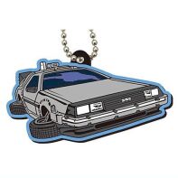 Back to the future rubber mascot keychain van Time Machine