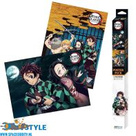 anime-winkel-amsterdam-te-koop-nederland-Demon Slayer chibi poster set groep en duo