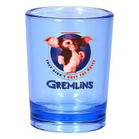 Gremlins miniatuur glaasje blauw