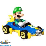 Mario Kart Hot Wheels die cast model Luigi Mach 8