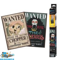 One Piece chibi poster set Wanted Brook & Chopper