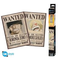 One Piece chibi poster set Wanted Zoro & Sanji