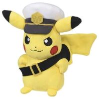 Pokemon pluche Captain Pikachu met bril