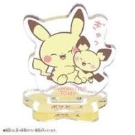 Pokemon Poke Peace mini acryl stand Pikachu and Pichu