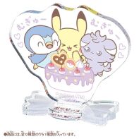 Pokemon Poke Peace mini acryl stand series 2 Piplup, Pikachu en Espurr