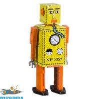 amsterdam-retro-blik-speelgoed-te koop-nederland-Robot Lilliput (oranje) met wind-up functie