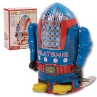 Robot Mr, Atomic (blauw) met wind-up functie