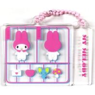 Sanrio characters modelkit stijl acryl sleutelhanger My Melody