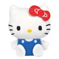Sanrio characters sitting plush badge Hello Kitty