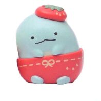 Sumikko Gurashi strawberry outfit soft vinyl figure Tokage