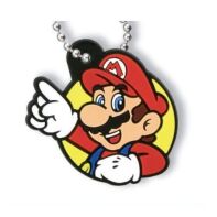 Super Mario rubber mascot keychain Mario versie B