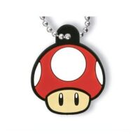 Super Mario rubber mascot keychain Red Mushroom