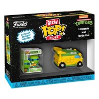 TMNT Bitty Pop! Rides Leonardo and Turtle van
