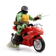 amsterdam-retro-speelgoed-te koop-TMNT IDW comics actiefiguur Raphael with Motorcycle