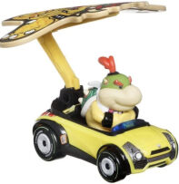 Mario Kart Hot Wheels Bowser Jr. Sports Coupe met Bowser Kite