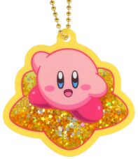 Kirby of the Stars acryl sleutelhanger glitter Kirby warp star