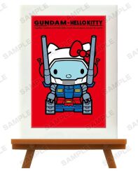 Gundam x Hello Kitty trading mini art frame RX-75 Guntank
