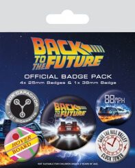 Back to the Future badge pack DeLorean