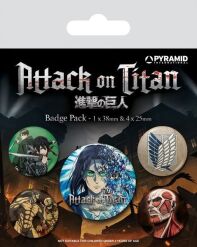 Attack on Titan badge pack S4