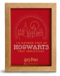 Harry Potter Christmas decoration kraft frame Hogwarts
