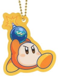Kirby of the Stars acryl sleutelhanger glitter Waddle Dee with bomb