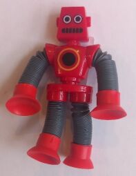Robotje rood met zuignapje