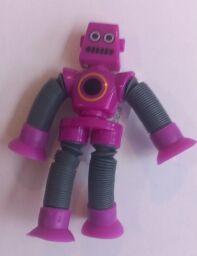 Robotje paars met zuignapje