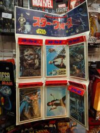 Star Wars vintage 1977 Topps large size trading cards store display