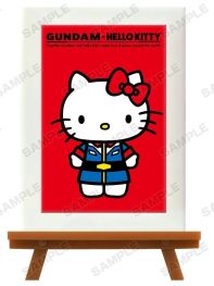 Gundam x Hello Kitty trading mini art frame Hello Kitty