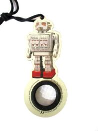 Robot hanger drakenoog grijze robot