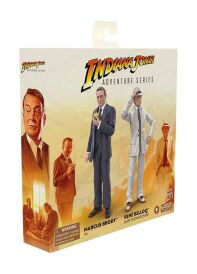 Indiana Jones adventure series actiefiguren Marcus Brody & Rene Belloq