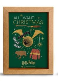 Harry Potter Christmas decoration kraft frame Golden Snitch