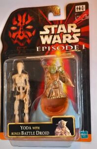 Star Wars actiefiguur Yoda met Bonus Battle Droid